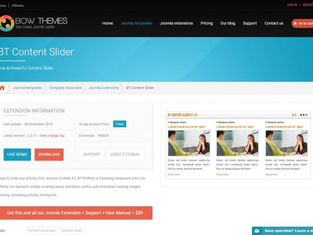 BT Content Slider の非公式日本語ファイルを登録しました。